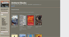Desktop Screenshot of amherstbooks.com