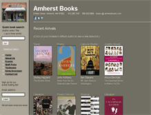Tablet Screenshot of amherstbooks.com